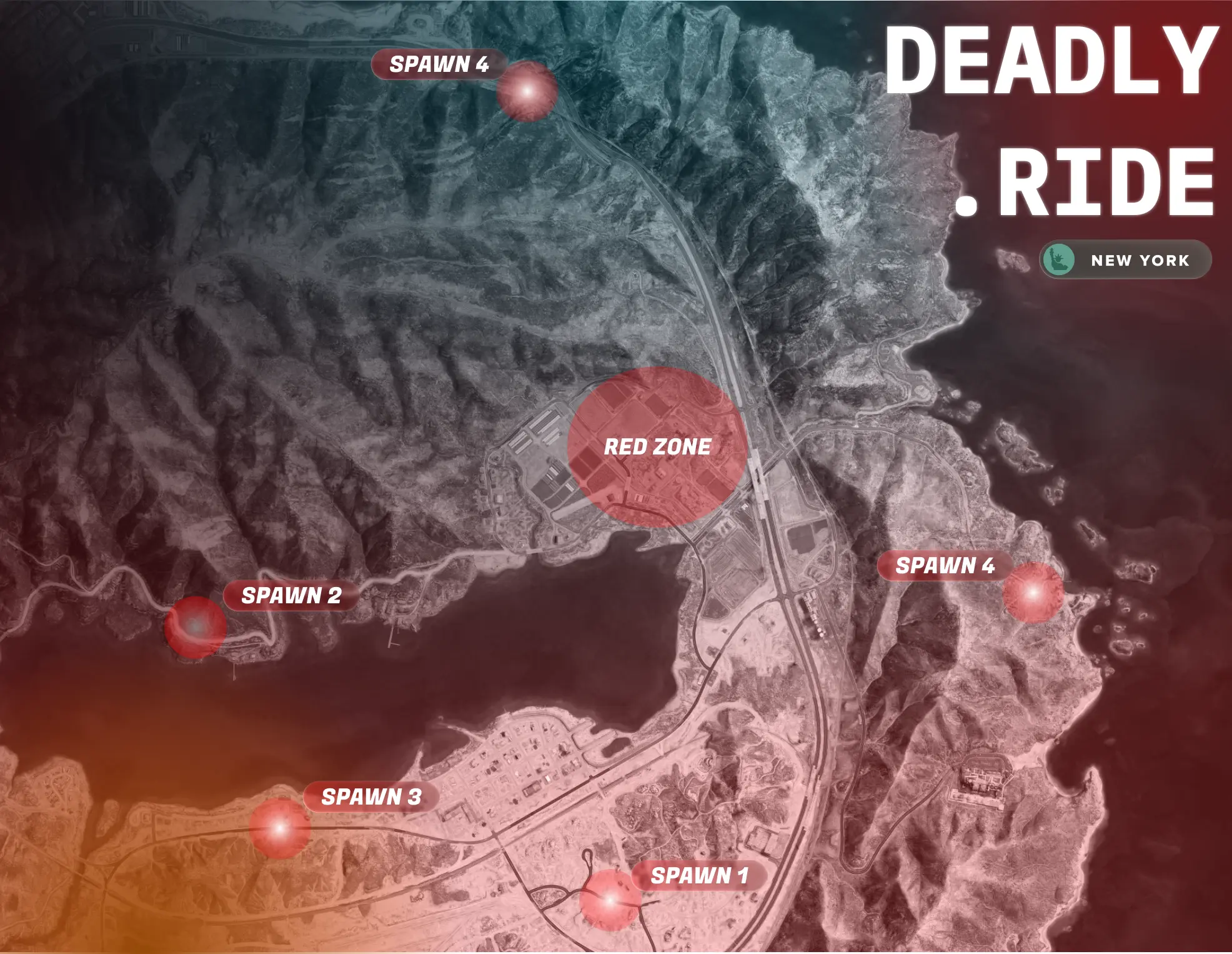 Карта маршрута Deadly Route